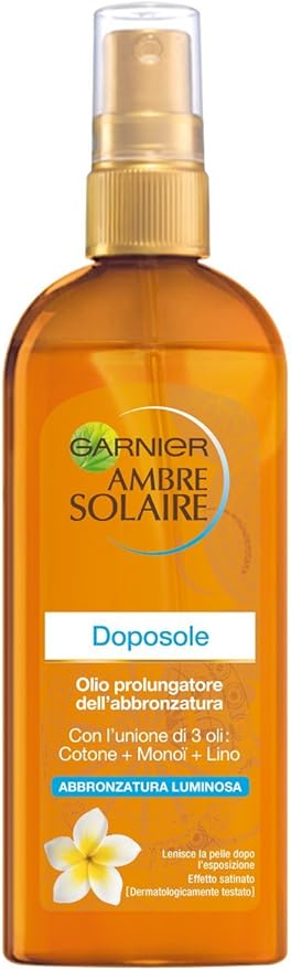 Garnier Ambre Solaire Doposole Olio Prolungatore dell'Abbronzatura, 150 ml