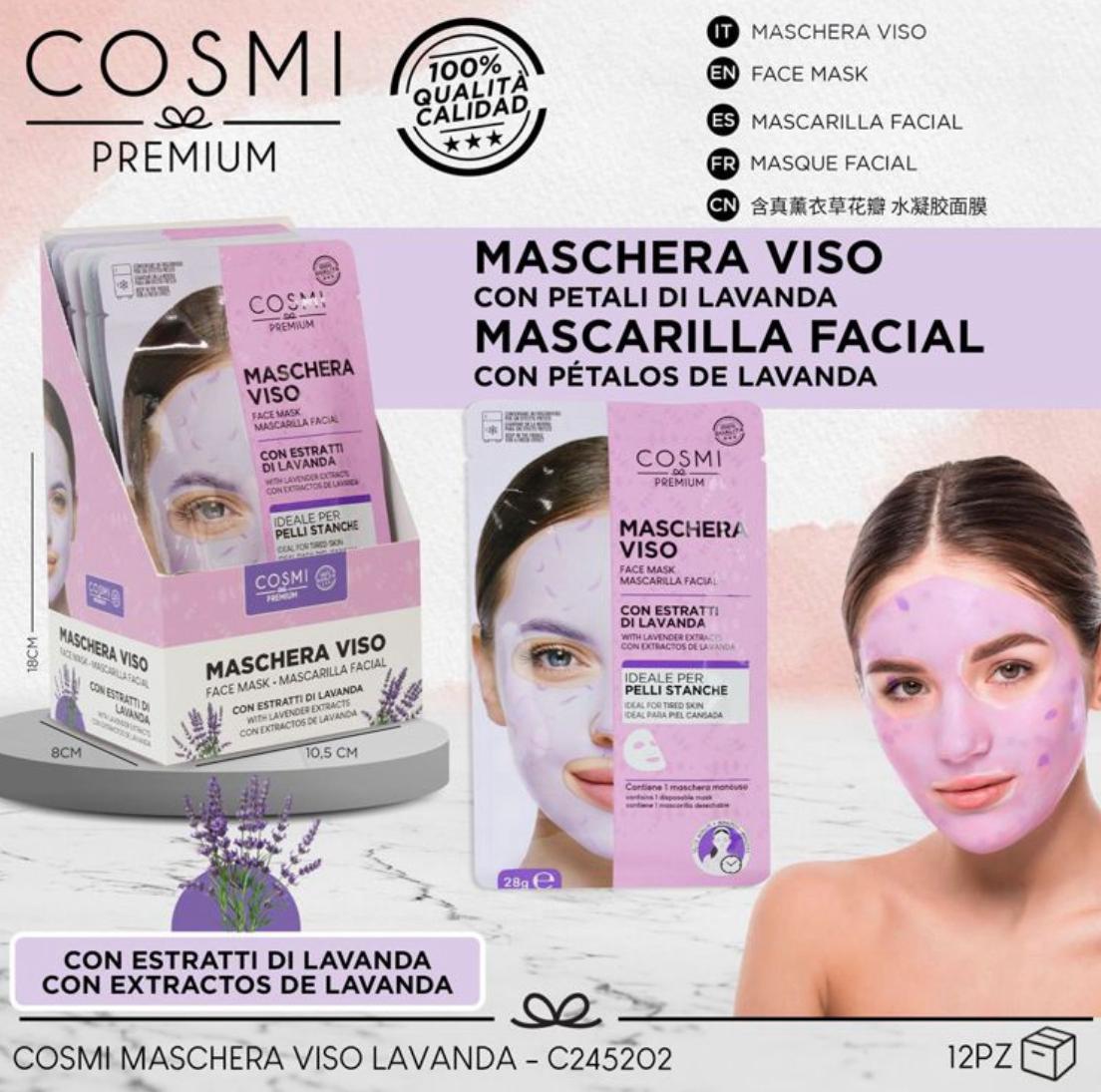 COSMI MILANO MASCHERA VISO Petali DI LAVANDA