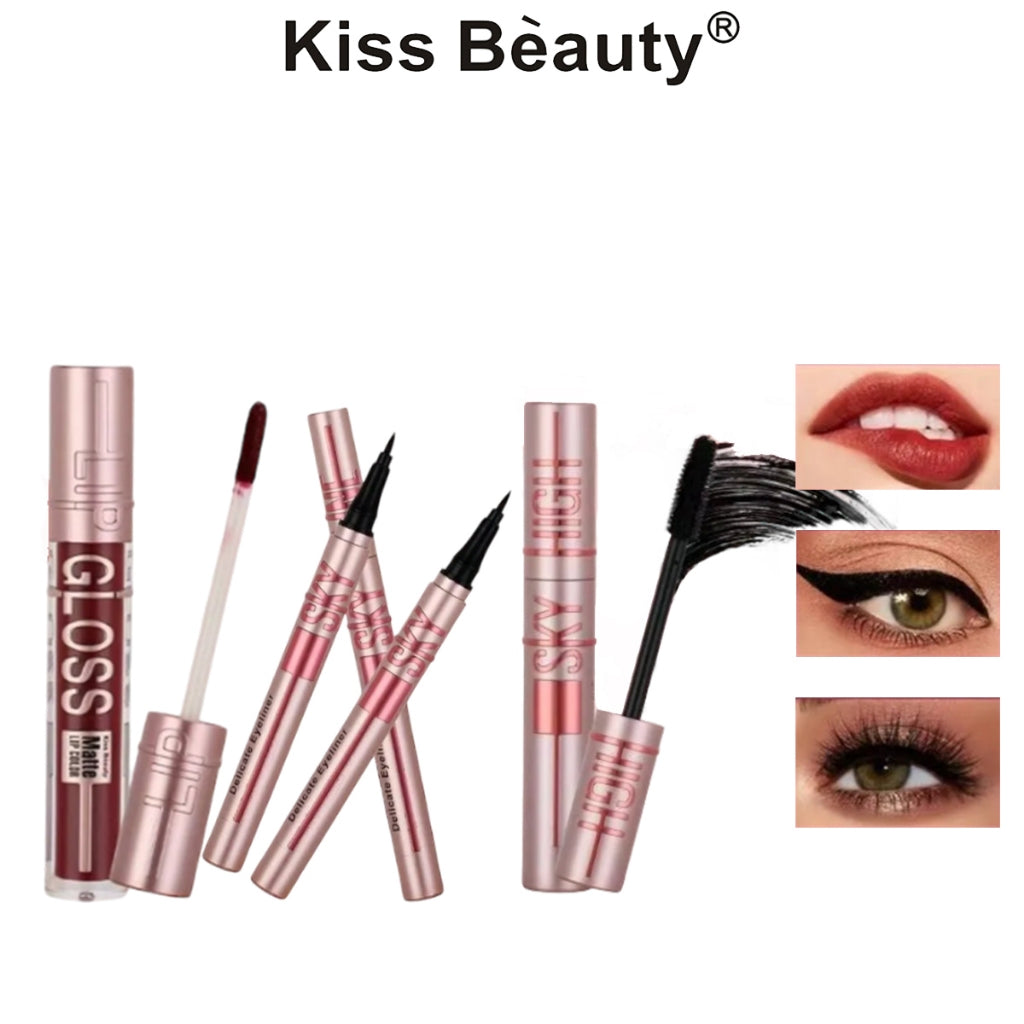La Fille Sky Line 3in1 Make Up Set Including Lip Gloss Mascara And Eyeliner