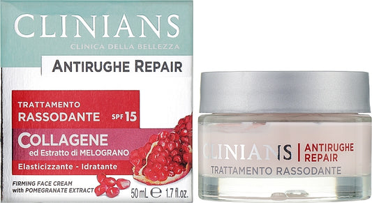 Crema viso rassodante antirughe con estratto di melograno